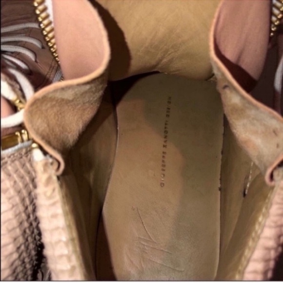 GIUSEPPE ZANOTTI MAY LONDON SC HIGHTOP LEATHER SNEAKERS - SIZE 6 - Picture 8 of 8